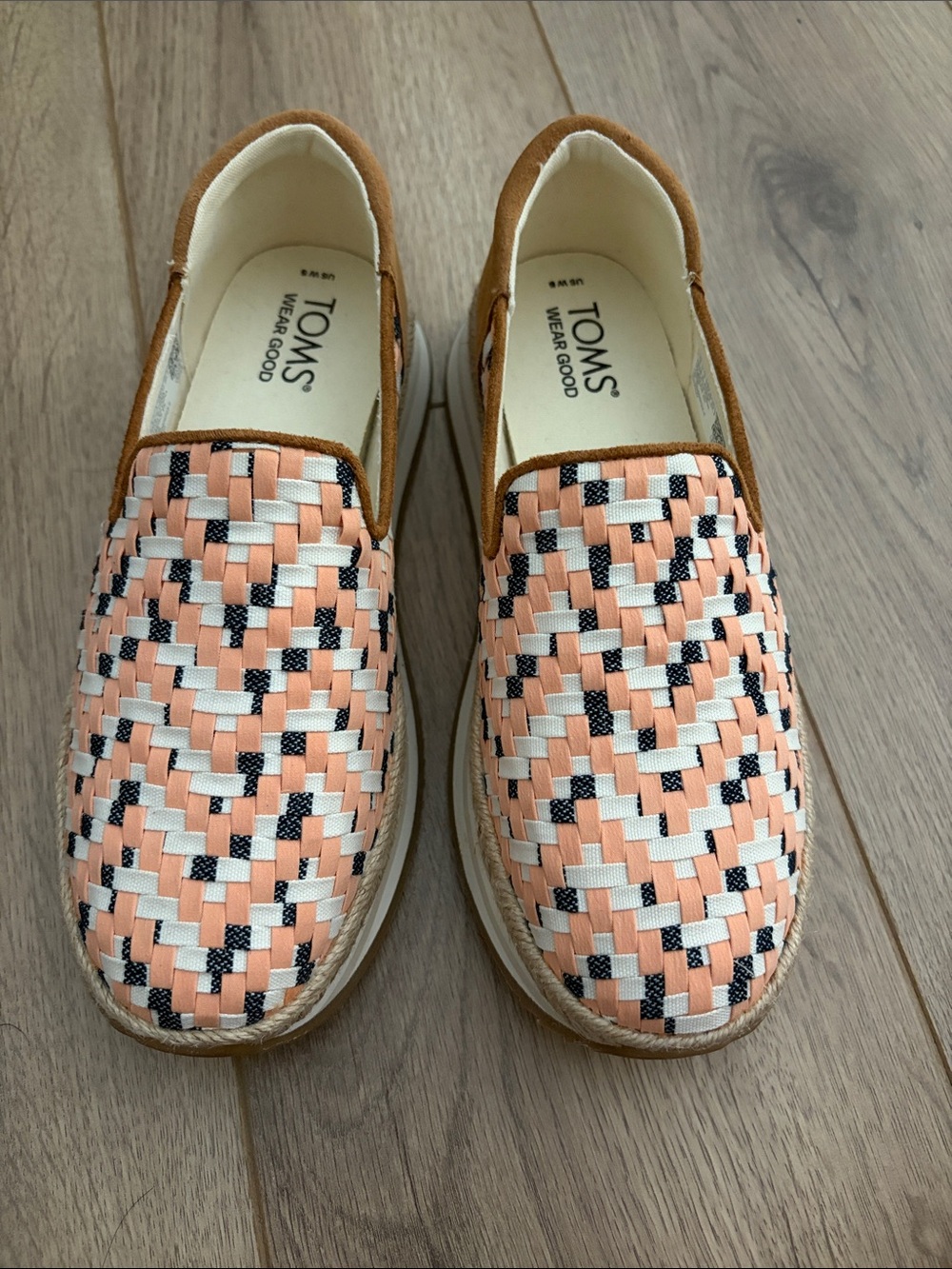 Toms Jocelyn woven slip on sneakers
